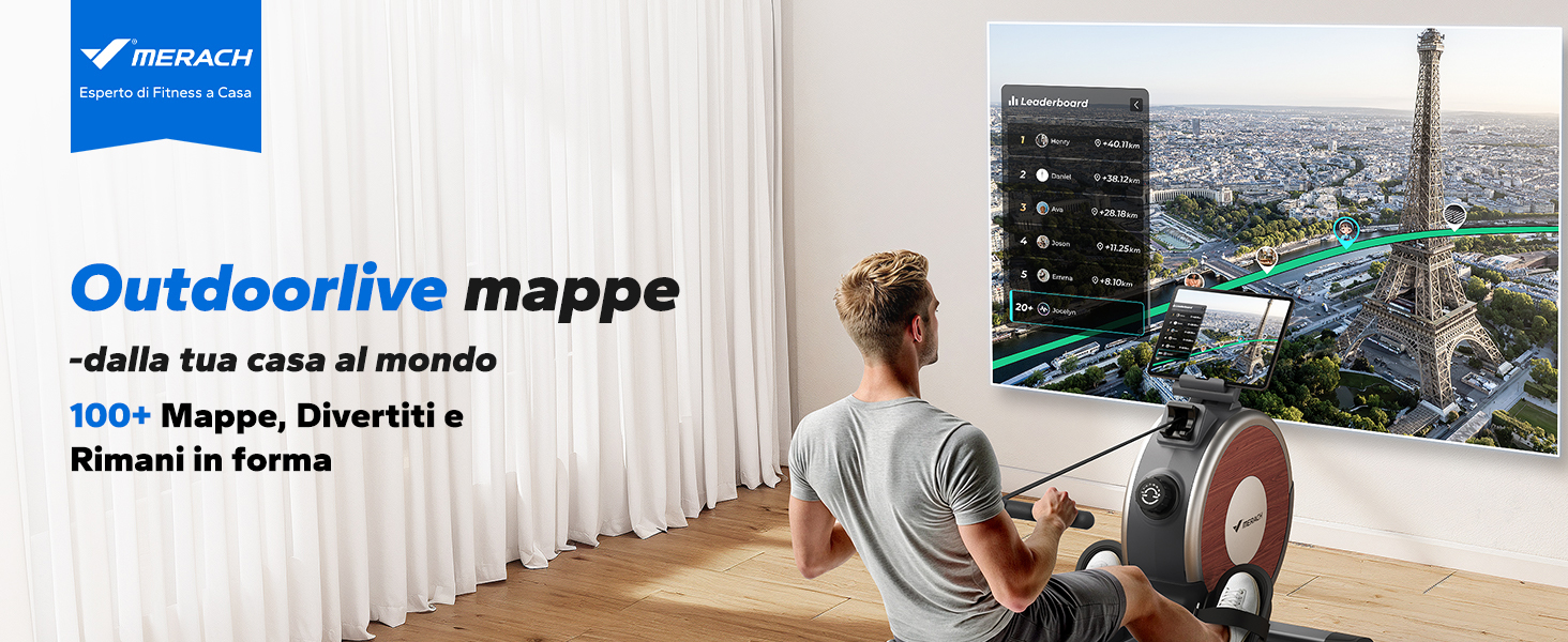 Mappe e percorsi virtuali disponibili con le applicazioni fitness