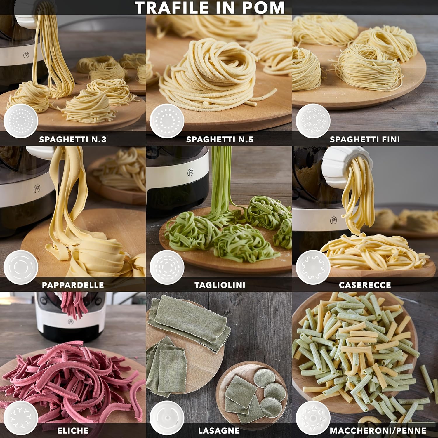 Trafila in POM per macchina della pasta