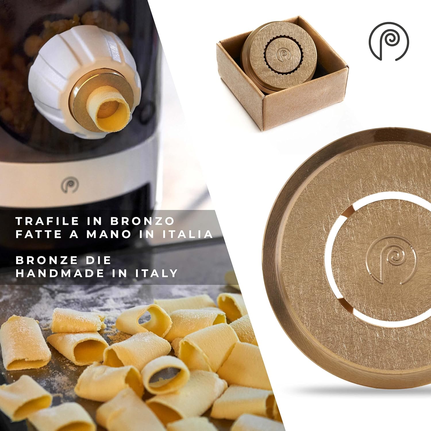 Trafila in bronzo inclusa nella macchina della pasta